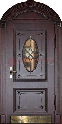 Арочная металлическая дверь с виноритом ДА-38 в Жуковском