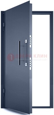 Черная металлическая бронированная дверь ДБ-1 в Жуковском