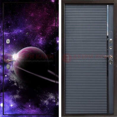 Металлическая дверь с фотопечатью Сатурна ДФ-20 в Жуковском