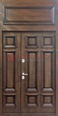 Классическая входная дверь с верхней фрамугой ДФГ-15 в Жуковском