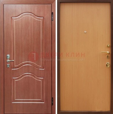 Входная дверь отделанная МДФ и ламинатом внутри ДМ-159 в Костроме