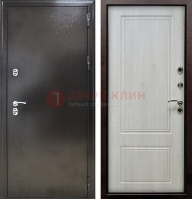 Коричневая железная дверь с МДФ ДМ-170 в Жуковском
