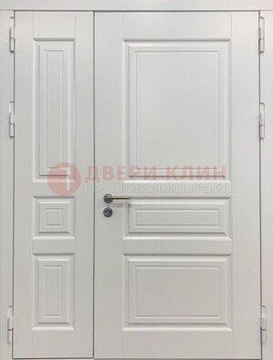 Полуторная светлая металлическая дверь с МДФ ДМ-336 в Жуковском