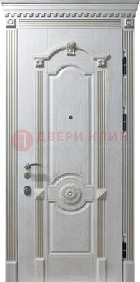 Белая дверь с МДФ ДМ-525 в Жуковском