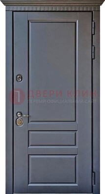 Тёмная входная дверь для коттеджа с МДФ ДМ-528 в Севастополе