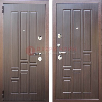 Теплая металлическая дверь с МДФ с двух сторон ДМ-80 в Ногинске
