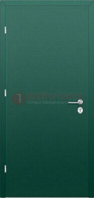 Зеленая стальная дверь с нитроэмалью ДН-6 в Жуковском