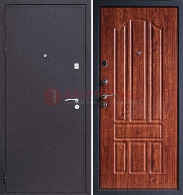 Темная стальная дверь с порошковым напылением ДП-188 в Жуковском