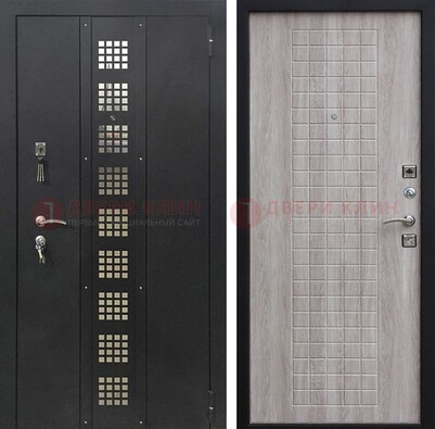 Железная дверь с порошковым покрытием Медный антик/Капучино  ДП-233 в Жуковском