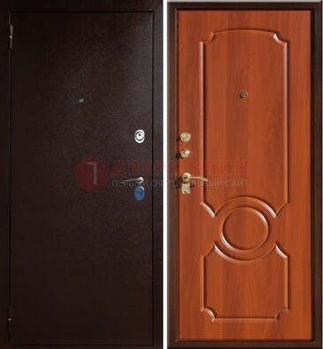 Темная железная дверь с порошковым напылением ДП-46 в Жуковском
