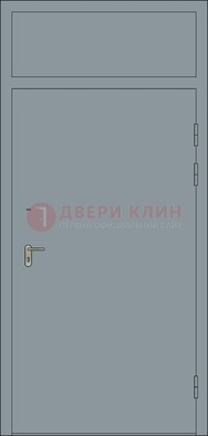 Серая противопожарная дверь ДПП-16 в Жуковском
