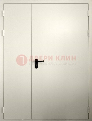 Белая противопожарная двупольная дверь ДПМ-02/60 в Жуковском