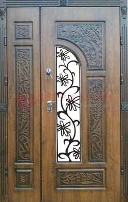 Морозостойкая металлическая парадная дверь ДПР-12 в Жуковском
