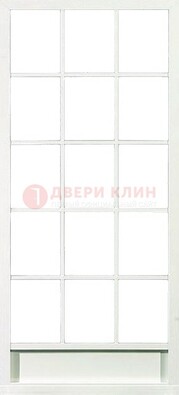 Железная решетчатая дверь в белом цвете ДР-10 в Жуковском