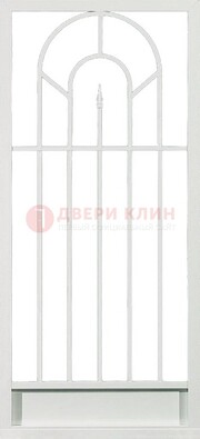Стальная решетчатая дверь в белом цвете с пикой ДР-11 в Жуковском