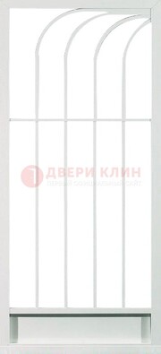 Белая металлическая решетчатая дверь ДР-17 в Жуковском
