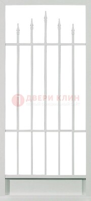 Светлая стальная решетчатая дверь с пиками ДР-21 в Жуковском