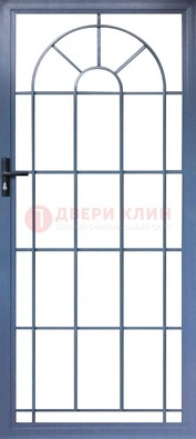 Синяя металлическая решетчатая дверь ДР-28 в Жуковском