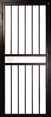 Темная стальная решетчатая дверь для дома ДР-45 в Жуковском