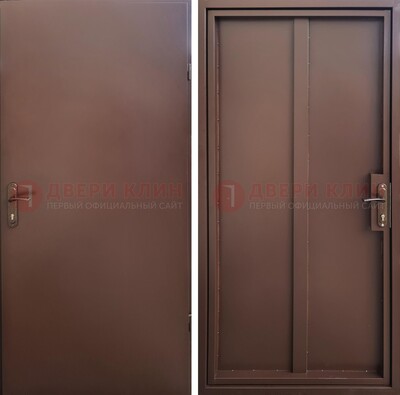 Техническая дверь с порошковым покрытием медный антик с двух сторон ДП-253 в Жуковском