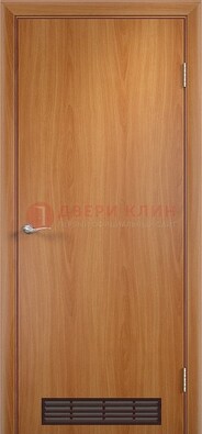 Светлая техническая дверь с вентиляционной решеткой ДТ-1 в Жуковском