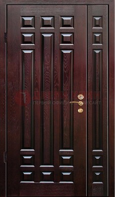 Коричневая металлическая дверь с виноритом ДВТ-20 в Жуковском