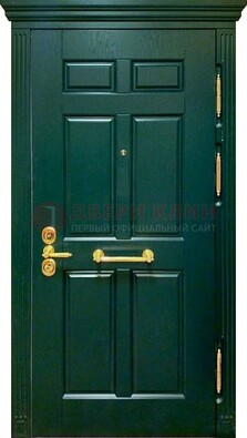 Классическая зеленая дверь с виноритом на улицу ДВТ-248 в Жуковском