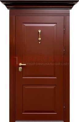 Красная железная дверь винорит для частного дома ДВТ-251 в Жуковском
