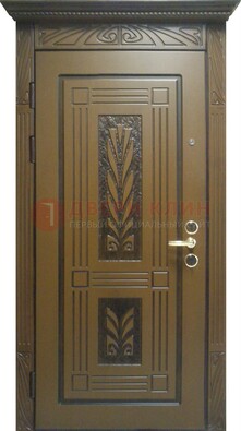 Металлическая дверь с виноритом и узором ДВТ-256 в Жуковском