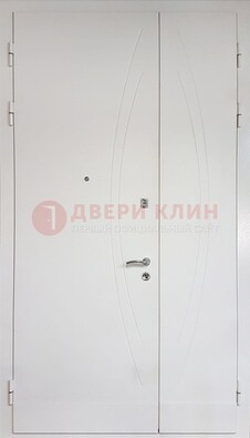Современная полуторная стальная дверь с МДФ панелью ПЛ-25 в Жуковском