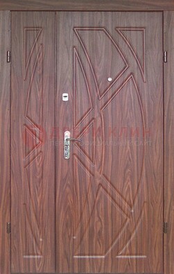 Железная тамбурная полуторная дверь с МДФ ПЛ-7 в Жуковском